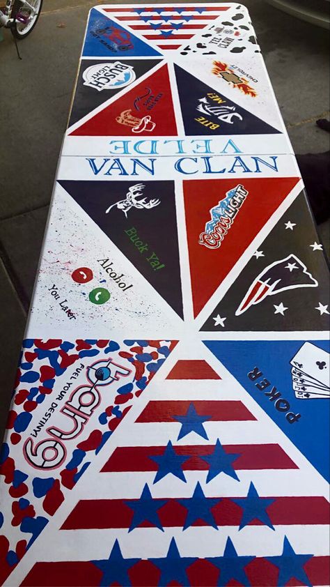 Beer Pong Table Painted American Flag, Beer Pong Table Painted Country, Country Pong Table, Country Beer Pong Table, Beer Die Table, Beerpong Table, Cup Pong, Diy Beer Pong, Diy Beer Pong Table