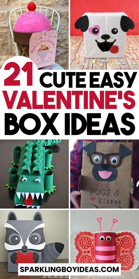 Discover easy Valentine box ideas to make this Valentine's Day extra special! Dive into our DIY Valentine's gift boxes, perfect for loved ones. Explore romantic Valentine's boxes, easy Valentine's Day projects, and handmade gift boxes that add personal flair. Get creative with kids' Valentine box crafts and printable templates. Whether you're crafting a Valentine's Day card box, a treat box, or a personalized gift box for him or her, find unique and cute ideas. Try these DIY Valentine's Boxes. Valentine Boxes For Kids, Easy Valentines Day Boxes, Diy Valentine's Box, Girls Valentines Boxes, Diy Valentines Box, Valentine Boxes For School, Kids Valentine Boxes, Valentines Day Cards Diy, Pinterest Valentines