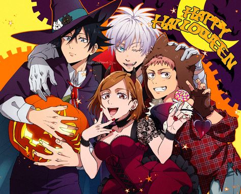 Gojo Halloween, Anime Halloween, Matching Halloween, Halloween Icons, Matching Profile Pictures, Fanarts Anime, Holiday Art, Halloween Wallpaper, Anime Comics