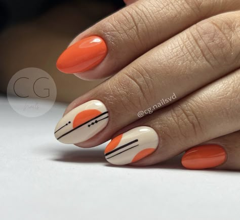 Cute Coral Nails, Orange And Black Nails, Nails Toes, Quick Nail Art, Quick Nail, Art Deco Nails, Wow Nails, Coral Nails, Romantic Nails