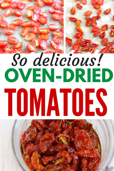 Oven Sundried Tomatoes, How To Dehydrate Tomatoes In The Oven, Dehydrating Tomatoes In Oven, Homemade Sundried Tomatoes Oven, Drying Tomatoes In The Oven, Oven Sun Dried Cherry Tomatoes, Sundried Cherry Tomato Recipes, Dry Tomatoes In Oven, Sundried Cherry Tomatoes Oven