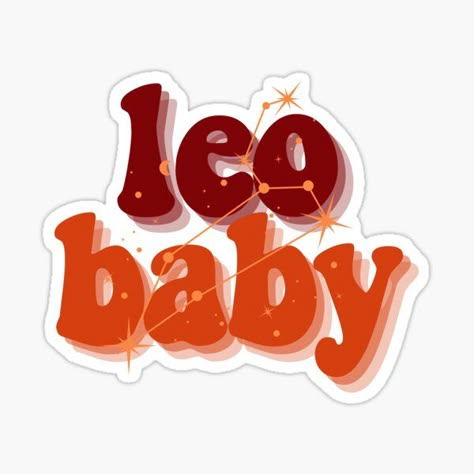 Leo Stickers Aesthetic, Zodiac Stickers Printable, Zodiac Signs Stickers, Zodiac Sign Stickers, Leo Wallpaper, Leo Sticker, Design For Tshirt, Tshirt Sticker, Zodiac Sign Leo