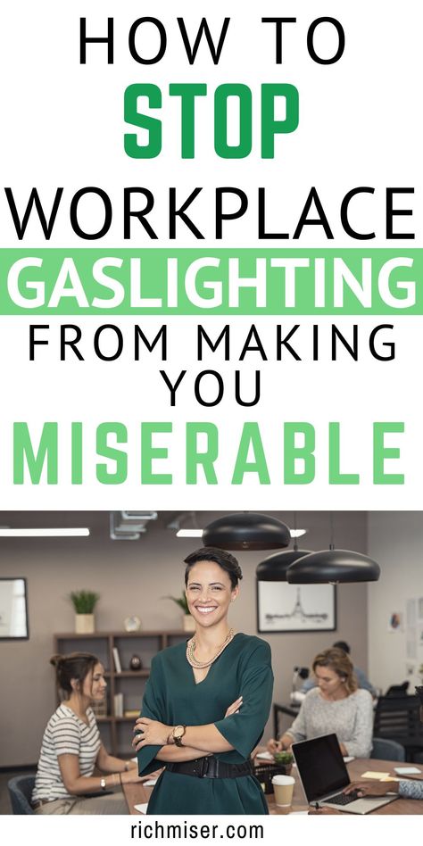 How to Stop Workplace Gaslighting from Making You Miserable. How to deal with workplace drama. workplace bullying toxic coworkers. workplace bullying what to do. workplace bullying difficult people. how to deal with gaslighting. how to deal with mean coworkers. how to deal with rude coworkers. self care at work ideas. self care at work tips. #mentalwellness #work #psychology #wellness #selfcare #mentalhealth Gaslighting Workplace, Gaslighting Manager, Work Problems, Workplace Gaslighting, Gaslighting In The Workplace Quotes, Negative Coworkers, Working With Toxic People, Dealing With Work Drama, Workplace Inspiration