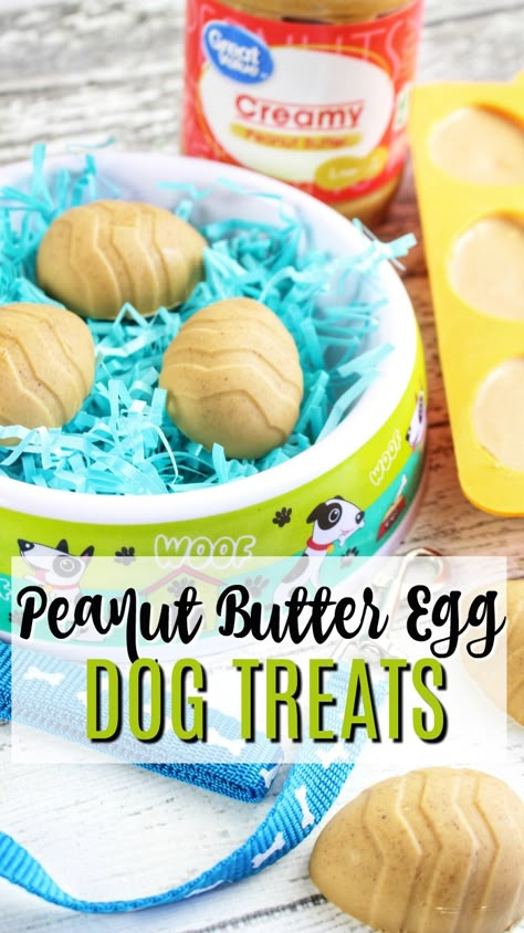 Easter Dog Treats Recipe, Easter Dog Treats, Easter Egg Treats, Peanut Butter Easter Eggs, Dog Treat Business, Dog Easter, Pet Treats Recipes, Treat Business, Easy Dog Treat Recipes