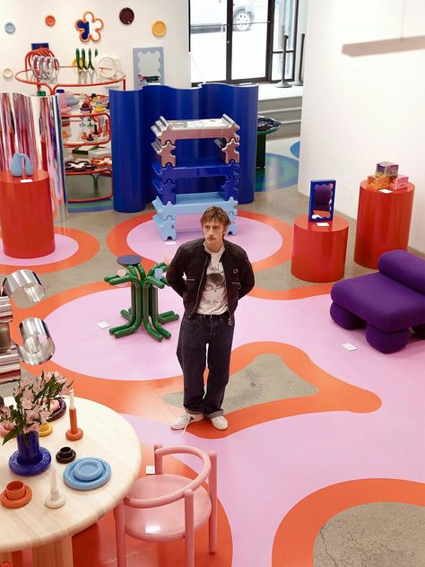 Gustaf Westman Is Opening a Pop-Up Shop in Brooklyn, and We're Eyeing These Wine Glasses Random Decor, Beata Heuman, Gustaf Westman, Colorful Blanket, Colorful Space, 2024 Color, Plush Rug, Polly Pocket, Peach Blossoms