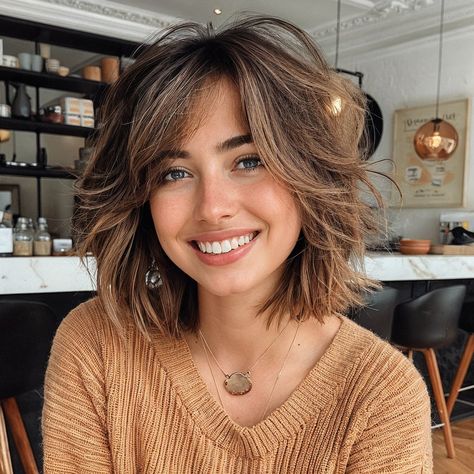 magnific 7b0pfxOK43PSdIOnzFOM Tousled Razored Bob with Curtain Bangs Elegant Braided Hairstyles, Bob With Curtain Bangs, Razored Bob, Razor Cut Hair, Razored Haircuts, Choppy Hairstyles, Layered Haircuts For Medium Hair, Spiked Hair, Brown Hair With Blonde Highlights