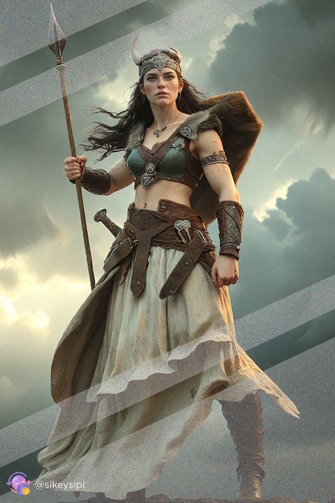 #SurvivalSkills #WildWarrior 💥https://buysnap.tech/sikeysipi💥This striking image depicts a Viking huntress poised and ready, her eyes locked on her target. Her agility, determination, and survival skills are a testament to the formidable women of ancient Norse society. Ideal for those who admire strength and resilience in the wild. #NordicHuntress #SurvivalSkills #WildWarrior #AncientNorse #WomenWarriors Viking Huntress, Warrior Of The Wild, Viking History, Norse Mythology, Her Eyes, In The Wild, Survival Skills, The Wild, Digital Artwork