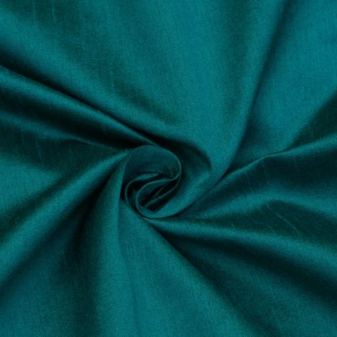 Peacock Greenish Blue Art Silk Fabric By The Yard, Faux Silk Curtain Fabric, Dress Fabric, Wholesale Art Silk Fabric, Slub Faux Silk Fabric Curtain Dress, Faux Silk Curtains, Types Of Window Treatments, Blueish Green, Silk Curtains, Brown Bottles, Fabric For Sale, Drapery Panels, Greenish Blue