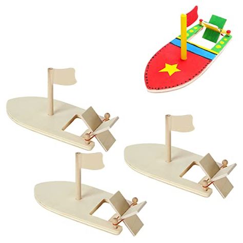 Model Sailboats, Cardboard Boat, Boat Paint, Wooden Sailboat, Practical Tools, Paddle Boat, Friends Diy, Diy Cardboard, Summer Activities For Kids