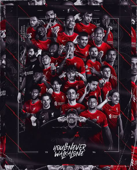 Liverpool FC Champions Poster Design, Basketball Layout, Team Poster Ideas, Football Team Poster, Large Collage, Police Art, Football Event, Champions Graphic, Sport Flyer