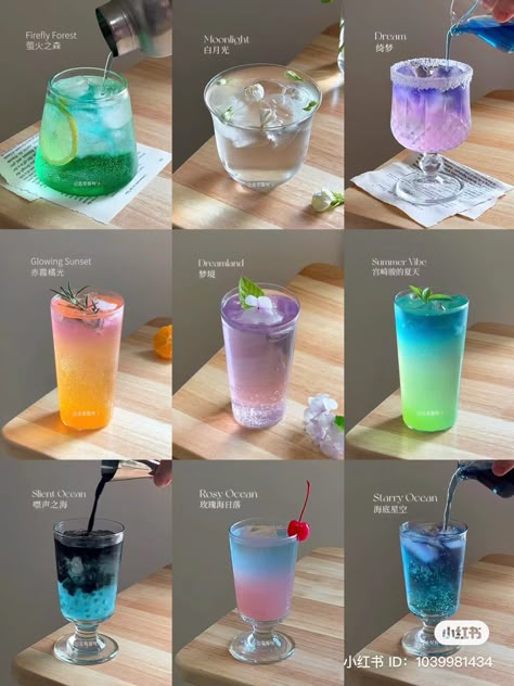 Minuman Aesthetic, Resep Starbuck, Iced Drinks Recipes, Homemade Cookbook, Drink Recipes Nonalcoholic, Refreshing Drinks Recipes, Pretty Drinks, Sweet Snacks Recipes, Cafe Menu