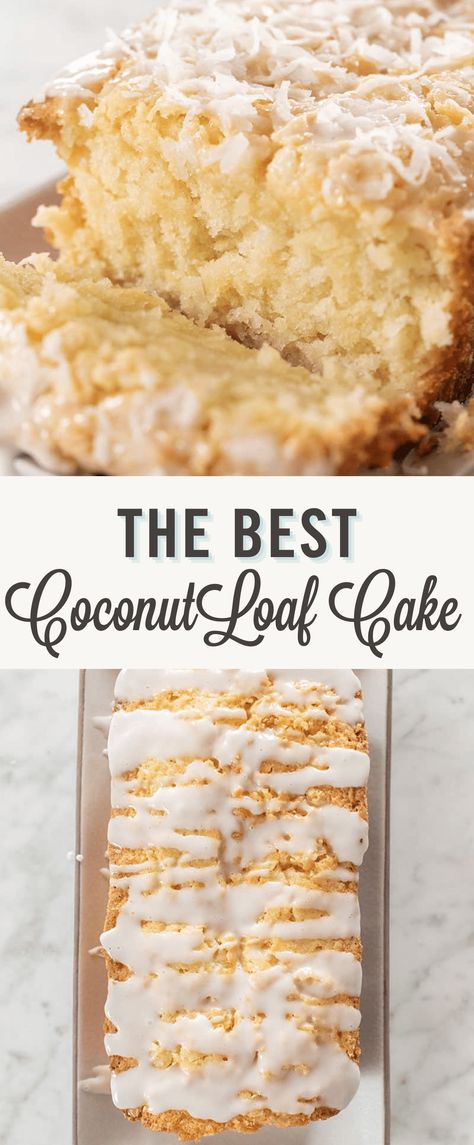 Small Coconut Cake, Coconut Glaze For Cake, Sticky Coconut Cake, Best Loaf Cake Recipes, Easiest Cake Recipes, Dessert Loaf Recipes, Cake Loaf Recipes, Loaf Cakes Recipes, Mini Loaf Cakes Recipes