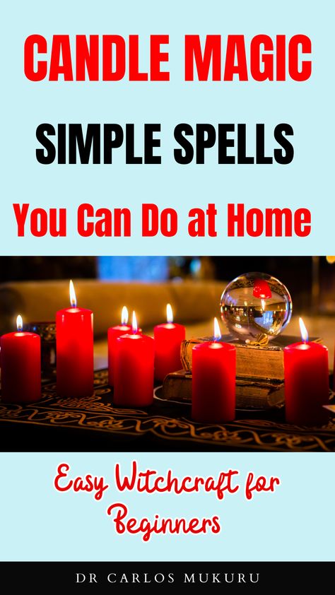 Explore beginner-friendly candle magic spells to enhance your mystical journey and manifest your desires with ease. Discover the world of witchcraft basics. 🔥✨ #CandleMagic #SimpleSpells #WitchcraftBasics Spells With Candles, Candle Magic For Beginners, Simple Candle Spells, Candle Spells For Beginners, Happiness Candle Spell, Healing Candle Spell, Red Candle Magic, Candle Gazing, Red Candle Spell