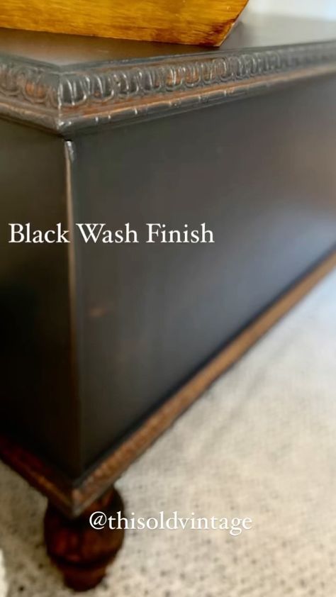 Black Cedar Chest, Cedar Chest Makeover Diy, Cedar Chest Makeover, Hope Chest Makeover, Painted Cedar Chest, Chest Makeover, Dining Room Updates, Furniture Redos, Furniture Flips