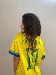 Click the link for more or to buy Brazil Jersey Aesthetic, Brazil Shirt Aesthetic, Football Tshirt Outfits, Brazil Shirt Outfit, Neymar Jersey, Football Vibe, Brazil Football Shirt, Brazil Clothing, Brazil Dress