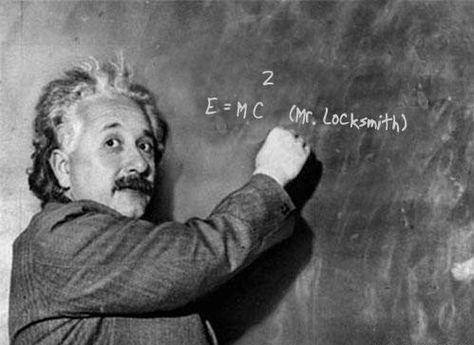 E=MC² (Mr. Locksmith), via Flickr. Theory Of Relativity, Isaac Newton, San Diego Chargers, Einstein Quotes, E Mc2, Charles Darwin, Smart People, Chiropractic, Albert Einstein