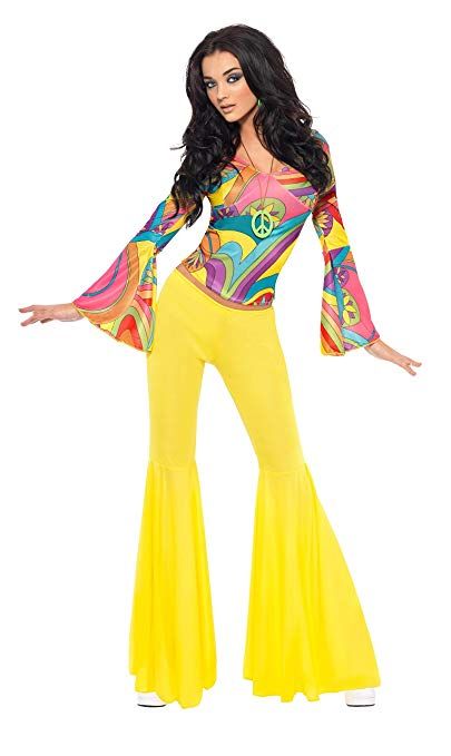 Amazon.com: Smiffy's Women's Fever 70's Groovy Babe: Clothing Disco Fancy Dress, Wizard Halloween, Decades Costumes, 70s Mode, Halloween Rainbow, Nicole Snooki, Halloween Pics, 70s Costume, Disco Costume