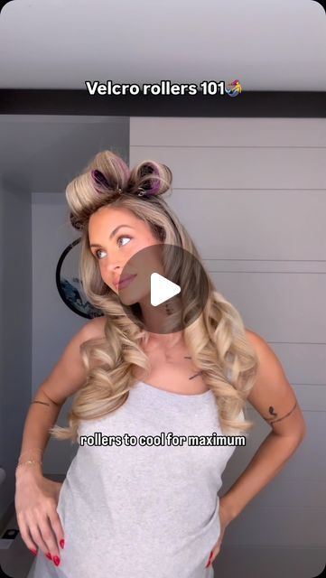 Sara Lininger on Instagram: "Answering one of the most asked questions about Velcro rollers.. I don’t have a link they’re just generic Velcro rollers from Amazon! Large or jumbo size will do 🤌 play around and figure out which you like best" Velcro Rollers Tutorial Long Hair, Heatless Rollers Tutorial, How To Use Velcro Rollers, Haircuts For Women Curly Hair, Volume Rollers, Short Haircuts For Women Curly, Velcro Rollers Tutorial, Curly Hair Bridal Hairstyles, Curly Hair Bridal