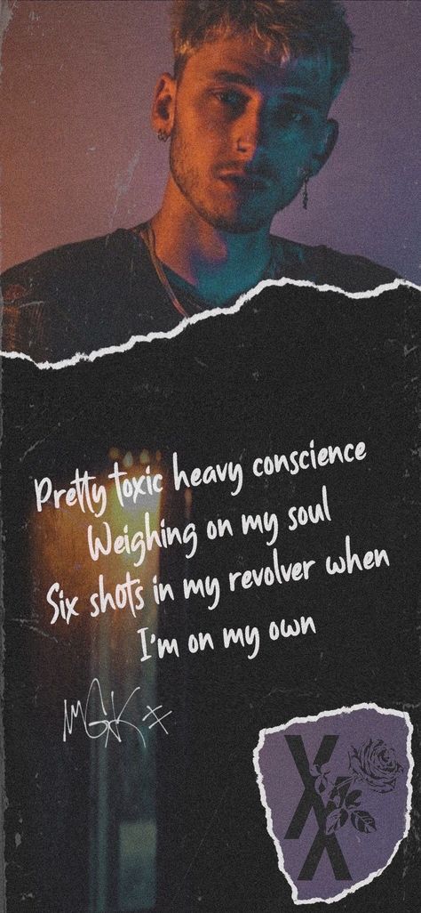 Mgk Wallpaper Iphone Lyrics, Mgk Lyrics Wallpaper, Mgk Inspired Tattoos, Mgk Quotes, Mgk Wallpaper, Mgk Lyrics, Mgk Tattoos, Megan Fox And Mgk, Singer Quotes