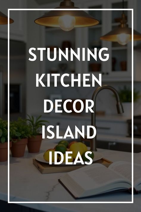 Stunning Kitchen Decor Island Ideas Creative Kitchen Islands Ideas, Small Kitchen Island Decor, Kitchen Island With Sink Decor, Island Countertop Decor, Kitchen Island Centerpiece Ideas, Island Decor Kitchen, Island Centerpiece Ideas, Dream Kitchen Island, Counter Top Decor