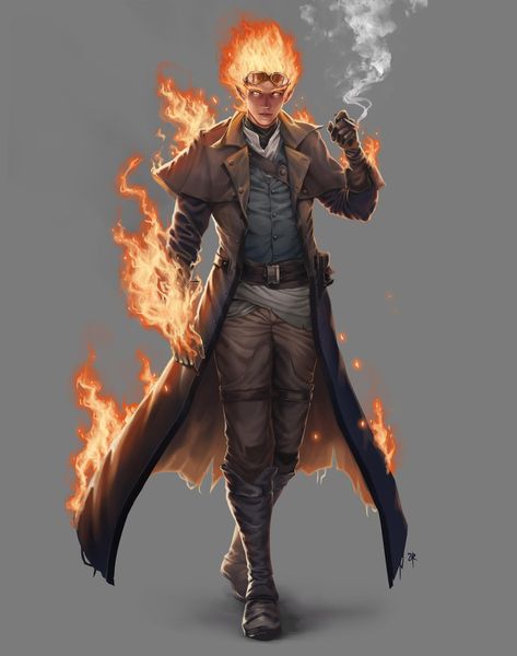 Fire Genasi Fighter, Genasi Fighter, Fire Genasi, Popular Cartoon Characters, Pathfinder Character, Dungeons And Dragons Characters, Dnd Art, D&d Dungeons And Dragons, Dungeons And Dragons Homebrew