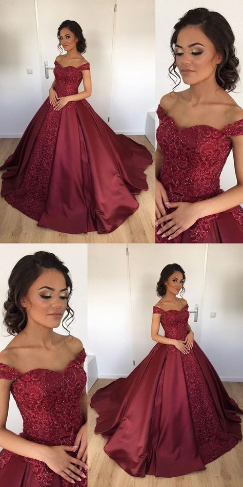 Maroon Wedding Gown Maroon Bridal Gown, Burgundy Wedding Dress Brides, Wedding Reception Gowns For Bride, Maroon And Gold Dress, Wedding Gowns For Bride, Reception Gown For Bride, Maroon Wedding Dress, Sangeet Dress, Filipino Debut