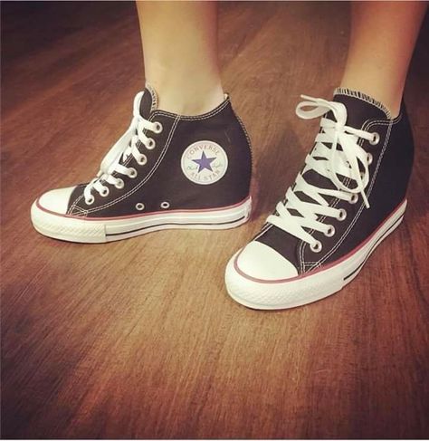 Wedding shoes ( Converse wedges 😍) Converse Wedge, Converse Custom Canvas Sneakers With Branded Insole, Converse Wedge Sneakers, Sporty Converse Lace-up Wedge Sneakers, Sporty Converse Textile Sneakers, Converse Wedges, Converse Sneakers With Cushioned Footbed, Synthetic, Converse Wedding Shoes, Chuck Taylor Sneakers