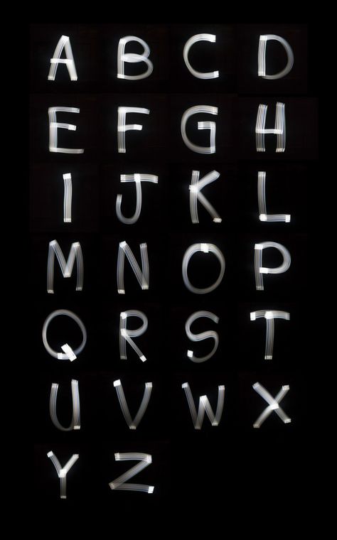 marcus byrne turns iPhone painted light into font + 3D letter Light Font Design, Painting Layout, Light Typography, Inspiration Typographie, Iphone Light, Light Font, Typography Artwork, Light Letters, Graphic Design Lessons