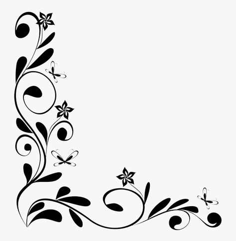 Flower Boder Degin, Flower Border Designs For Projects, Black Border Design For Project, Fancy Borders Design, Cartoon Border Design, Flower Border Design Simple, Floral Border Design Drawing, Biology Project, Boarders Designs For Projects