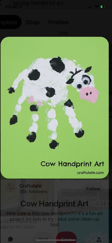 Cow Paintings On Canvas, Cow Craft, Babysitting Crafts, Nursery Crafts, Monkey Crafts, Farm Craft, Preschool Classroom Decor, Summer Camp Crafts, Baby Farm Animals