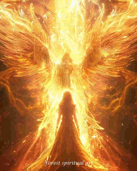 Phoenix Goddess🔥｜original spiritual artwork 🧚🏻original AI art combine with spirituality 👉commercial use unavailable #healingart #spiritualart #spiritualawakenings #spiritualhealing #arthealing #aiartist Phoenix Goddess, Phoenix Artwork, Spiritual Angels, Hang Pictures, Then Sings My Soul, Spiritual Artwork, Gold Angel, Angel Art, Hanging Pictures