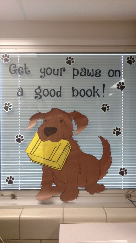 Disney Themed Classroom, Library Themes, Puppy Paw Prints, 4th Grade Classroom, Classroom Decor Themes, Church Crafts, Library Displays, New Classroom, Classroom Door