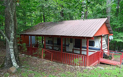 Camping...Coosawatee River Resort Fifthwheel Remodel, Rv Homestead, Camper Carport, Camper Decks, Camper Shelter, Rv Canopy, Rv Decks, Camper Deck, Large Covered Deck