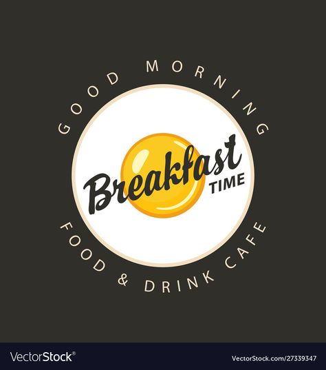 Breakfast Restaurant Logo, Breakfast Logo Design, Breakfast Logo, Plate Logo, Breakfast Meeting, Food Set Up, Brunch Cafe, Good Morning Breakfast, Learning Logo