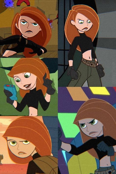 Kim Possible Costume Black People, She Go Kim Possible, 90s Disney Characters, Kim Possible Outfits Style, Dress To Impress Kim Possible, Diy Kim Possible Costume, 2010 Cartoons, Kim Possible Style, Kim Possible Icons