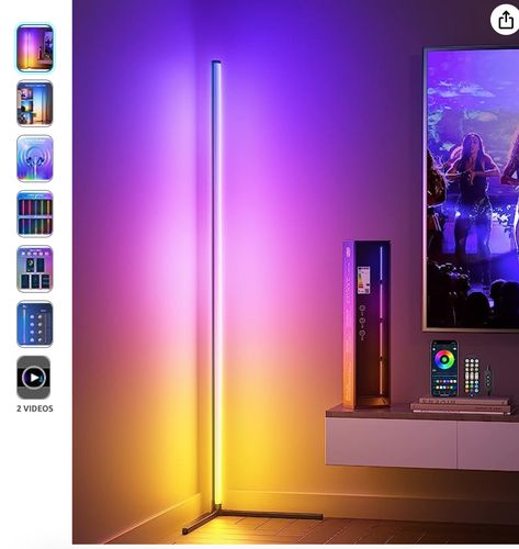 160 cm removable RGB lamp: the Ydene floor lamp has four LED pillars that provide a larger and wider spectrum of light to fill your room. You can also freely combine/remove the LED floor lamp to adjust the height of the floor lamp. If you have a large living room or need more light, choose the Ydene 160 cm floor lamp Led Pillars, Floor Lamp Living Room, Dimmable Floor Lamp, Mood Lamp, Mood Lamps, Corner Lamp, Lamp Living Room, Floor Lamps Living Room, Party Bar