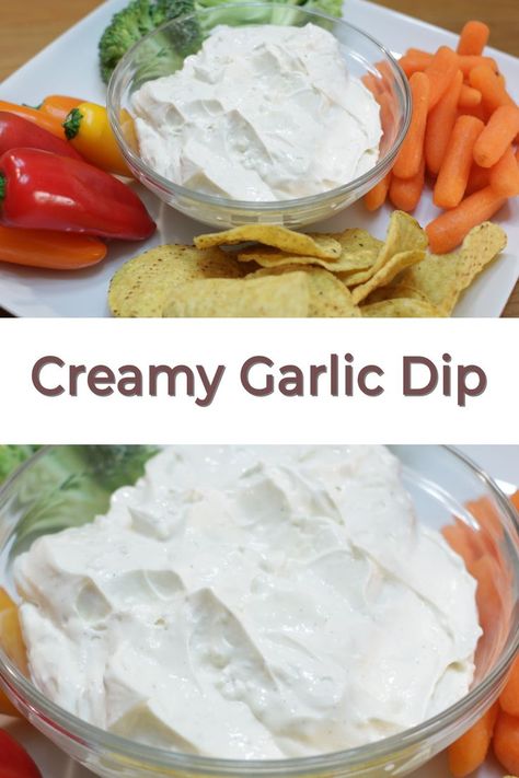 Garlic Dip Recipes, Chip Dip Recipes, Garlic Chips, Perfect Baked Potato, Sour Cream Dip, Garlic Dip, Cream Fresh, Cream Cheese Dips, Dip Recipes Easy