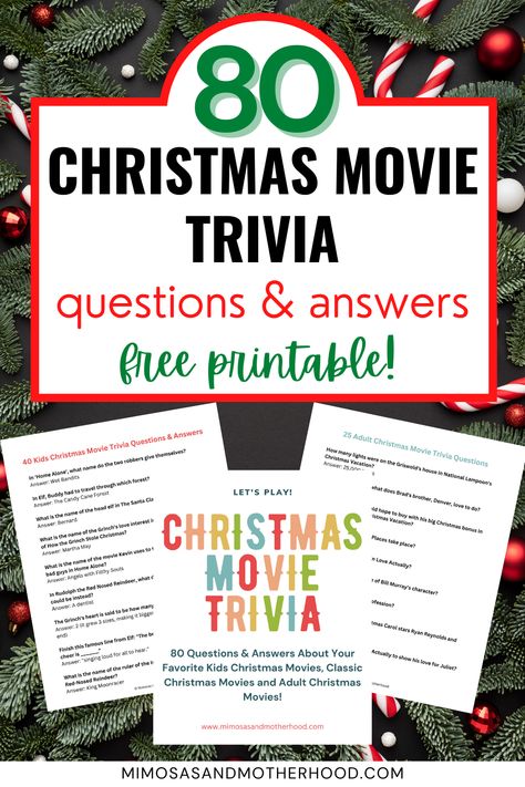 Looking for a fun activity this holiday season? This collection of 80+ Christmas Movie Trivia Questions and Answers is perfect for your next game night or holiday party! Christmas Jeopardy Questions, Christmas Jeopardy Questions And Answers, Jeopardy Questions And Answers, Holiday Jeopardy, Movie Trivia Questions And Answers, Christmas Party Movie, Christmas Trivia Quiz, Christmas Jeopardy, Jeopardy Questions