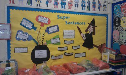 Super Sentences Display, classroom display, class display, literacy, english, writing, write, sentences, Early Years (EYFS),KS1 & KS2 Primary Resources Super Sentences, Literacy Working Wall, English Classroom Displays, Phonics Display, Ks1 Classroom, Senior Infants, Ks2 Classroom, Literacy Display, Relief Teaching Ideas