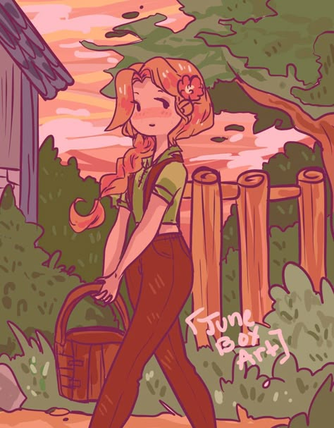 Stardew Valley Emily X Sandy, Leah Stardew Valley, Stardew Fanart, Stardew Valley Layout, Stardew Valley Tips, Stardew Valley Fanart, Anime Disney, Harvest Moon, Stardew Valley