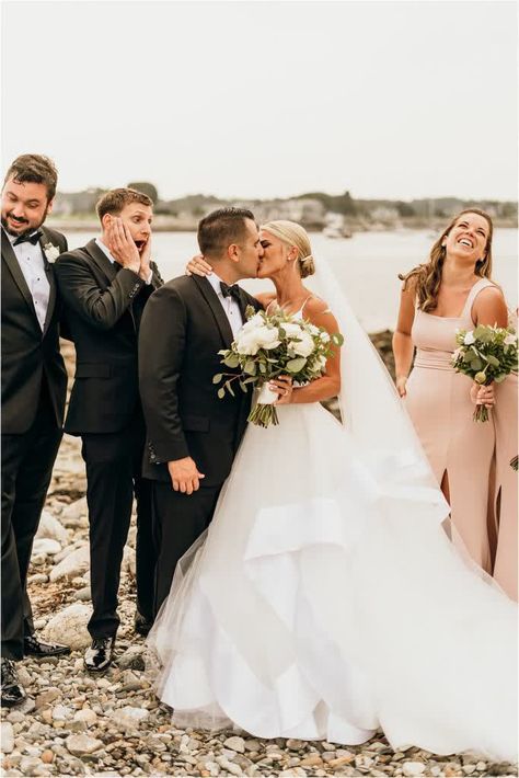 Wentworth By The Sea Wedding, Wentworth By The Sea, By The Sea Wedding, Beach Wedding Party, Portsmouth New Hampshire, New Hampshire Wedding, Sea Wedding, Chose Me, Wedding Party Photos