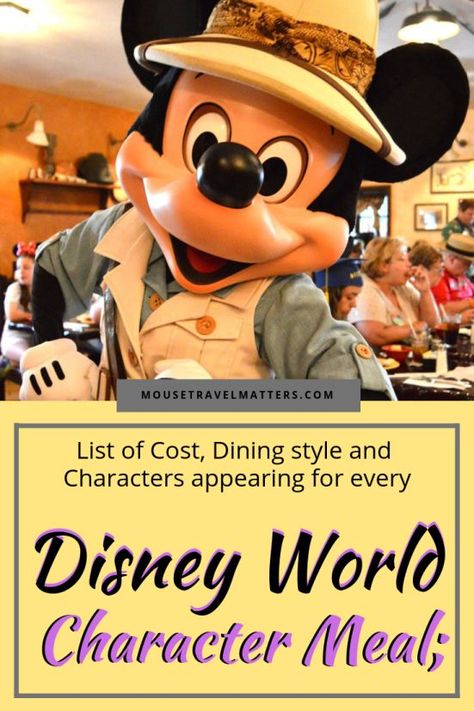 Character dining at the Disney parks combines three of my favorite things in the world…visiting the theme parks, meeting my favorite Disney characters and eating really great food! Here’s a rundown of character dining experiences at Magic Kingdom, Epcot, Disney’s Hollywood Studios and Disney’s Animal Kingdom to help you make the right choice Disney World Character Dining, Monorail Disney, Dining At Disney World, Disney Hollywood Studios, Disney Animal Kingdom, Character Dining, Disney Board, Disney World Characters, Disney World Restaurants