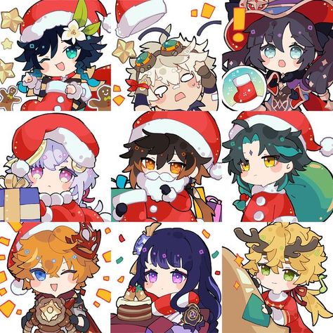 Genshin Impact Christmas, Elemental Powers, Sleigh Bell, Christmas Wonderland, Christmas Icons, More Wallpaper, Art Contest, Christmas Drawing, Character Aesthetic