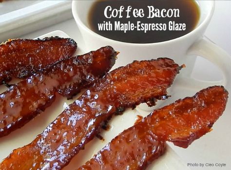 Coffee Bacon, Espresso Glaze, Espresso Beans, Coffeehouse, Dinner Appetizers, Greenwich Village, Mystery Books, Restaurant Recipes, Fun Snacks