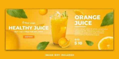 Orange juice drink menu facebook cover b... | Premium Psd #Freepik #psd Business Drinks, Orange Juice Drinks, Poster Promotion, Restaurant Promotions, Big Burgers, Fast Food Menu, Advertising Ideas, Cute Love Memes, Point Perspective