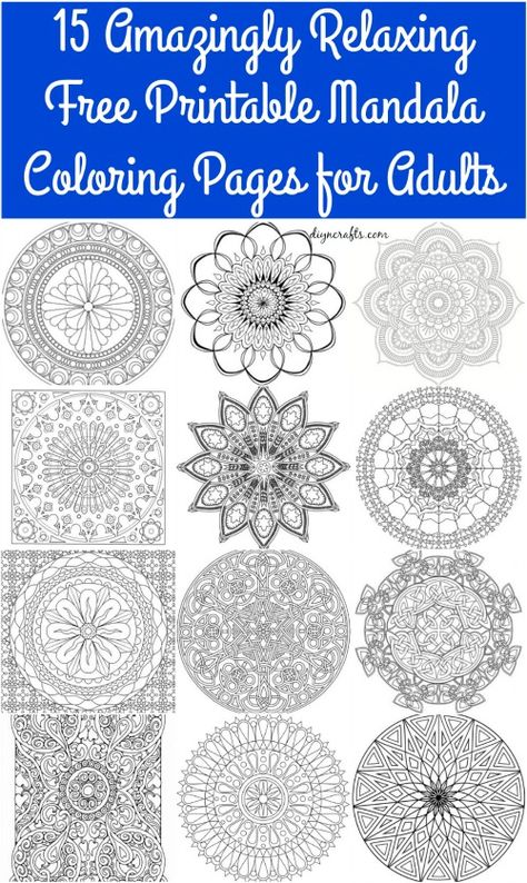 15 Amazingly Relaxing Free Printable Mandala Coloring Pages for Adults Free Printable Mandala Coloring Pages, Printable Mandala Coloring Pages, Mandala Coloring Pages For Adults, Word Mandala, Printable Mandala, Coloring Mandalas, Mandala Doodle, Mandala Wallpaper, Mandalas Painting