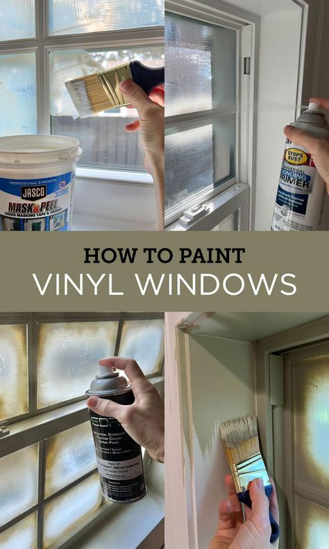 How to Paint Vinyl Windows Paint Vinyl Windows, Painting Vinyl Windows, Apartment Laundry Room, Fall Bedroom Ideas, Paint Vinyl, Tips For Painting, Jenna Sue Design, Cozy Fall Bedroom, Vinyl Windows