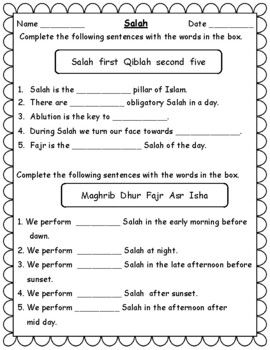 Islamic Kids Activities Worksheets, Islamic Studies Worksheets, Madrasah Activities, Ramadan Board, Islamic Worksheet, Islamic Study, Islamic Activities, Ramadan Printables, Islamic Books For Kids