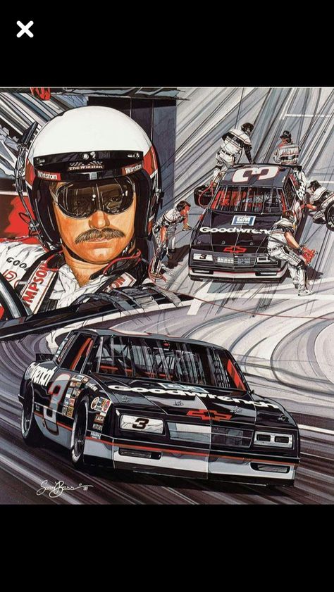 Baby Driver Car, Racing Baby, Motorsport Art, Nascar Cars, Nascar Race Cars, Racing Art, Stock Car Racing, Racing Posters, Vintage Nascar