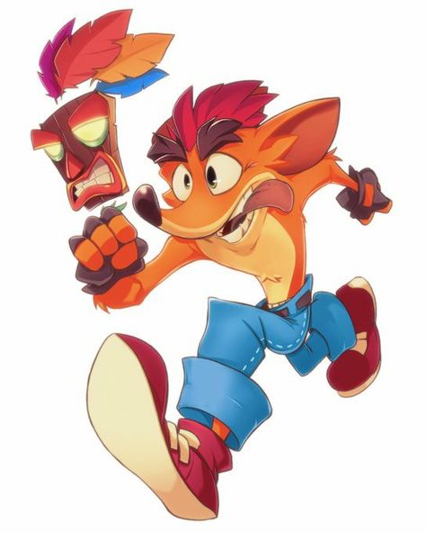 Game Doodle, Crash Bandicoot Characters, Snk King Of Fighters, Black Panther Art, Nintendo Art, Fandom Games, Artist Alley, Cartoon Character Pictures, Crash Bandicoot